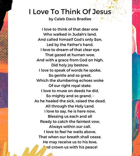 Jesus Poems Post Poetics