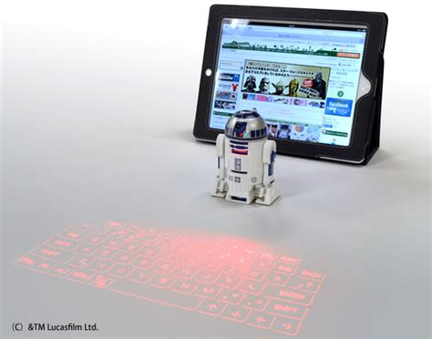 We Try Out The Upcoming R2 D2 Virtual Keyboard Projector Soranews24