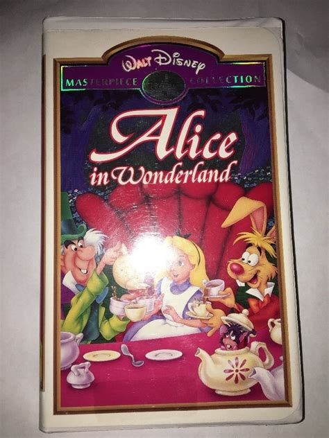 Walt Disney S Alice In Wonderland Masterpiece Collection Vhs Rare