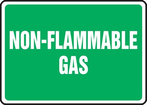 Non Flammable Gas Safety Sign MCPG545