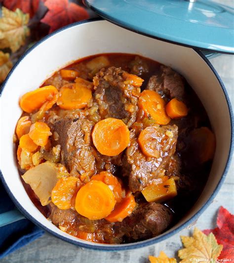 Le boeuf mijoté aux carottes et navets du dimanche soir