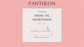 Anne de Mortimer Biography - Medieval English noble | Pantheon
