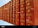 A row of books of the encyclopedia Britannica Stock Photo - Alamy