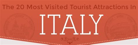 20 Most Visited Tourist Attractions In Italy Infographic Its All
