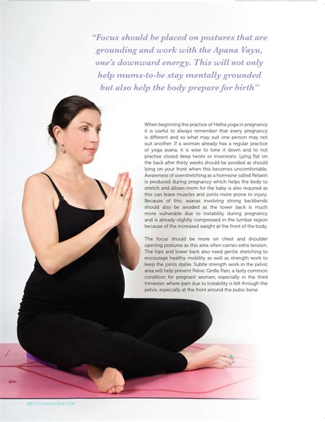 Pregnancy Yoga Mag P18 3 Sally Parkes Yoga
