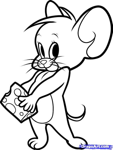 How To Draw Jerry From Tom And Jerry