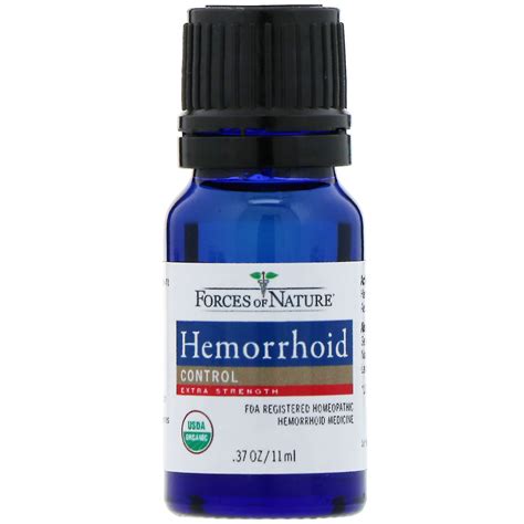 Forces Of Nature Hemorrhoid Control Extra Strength 037 Oz 11 Ml Iherb