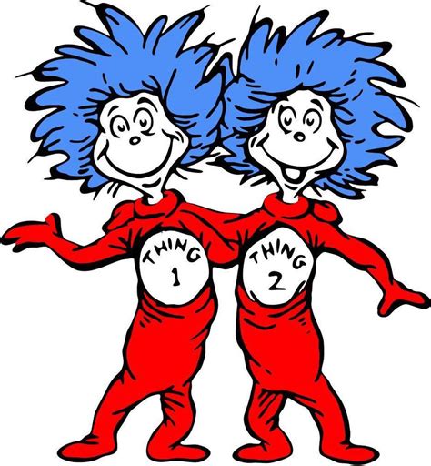 Thing 1 And Thing 2 Logo Free Download On Clipartmag