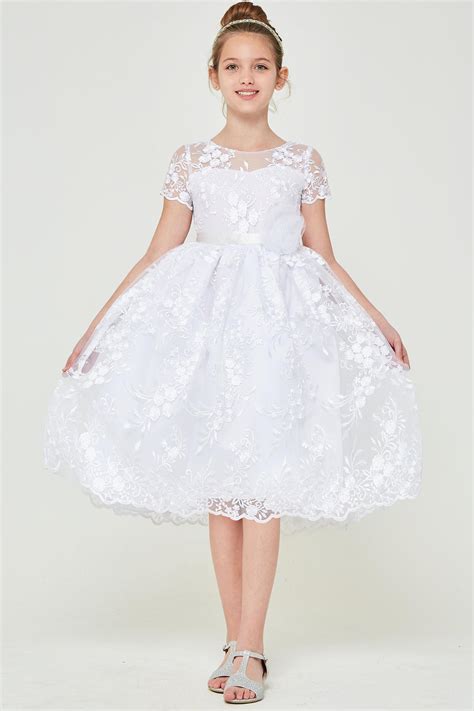 Buy Short Sleeve First Communion Dresses On Sale First Communion