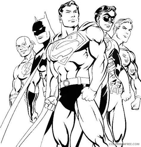 Dc Superhero Coloring Pages Super Heroes Coloring Pages Free