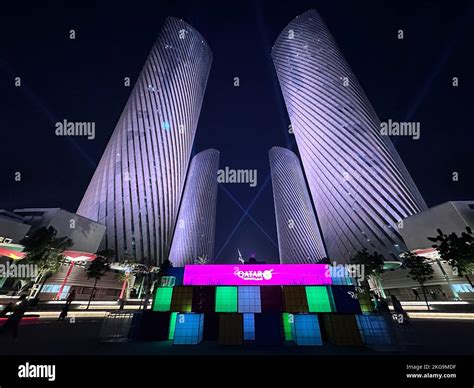 Lusail Plaza Tower 4 Lusail Boulevard Qatar Stock Photo Alamy