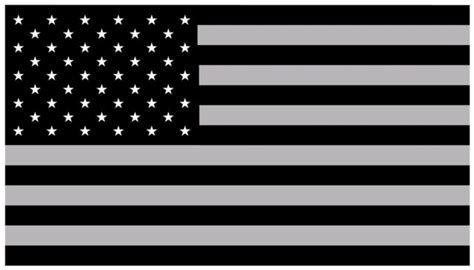 American Flag 35 X 6 Automotive Black Grey Vinyl Sticker Ebay