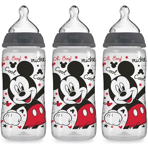 Nuk Disney Baby Wide Neck Bottles 0m 3 Pack