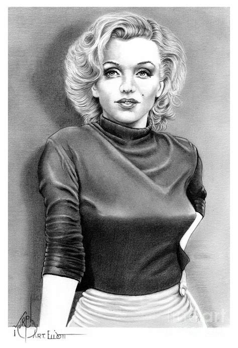 Marilyn Monroe Drawing By Murphy Elliott Pixels