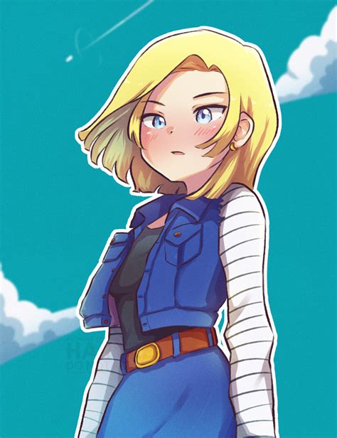 Android 18 Fanart By Harveelearns On Deviantart