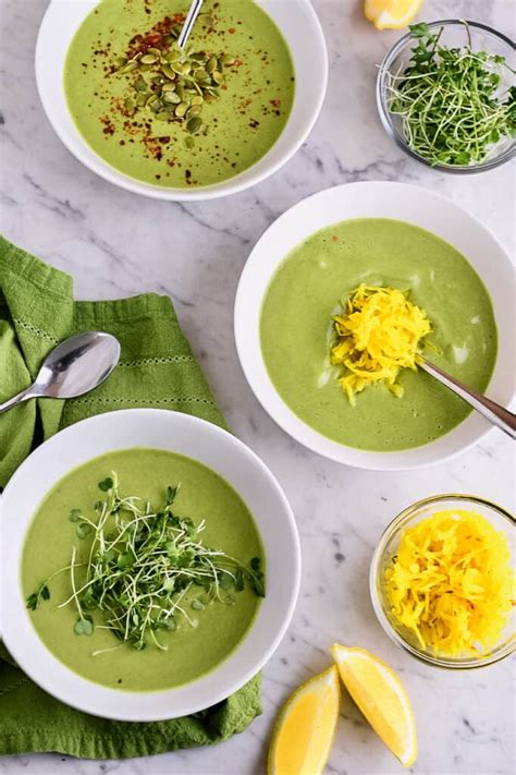 Vegan Broccoli Spinach Soup Paleo Gluten Free