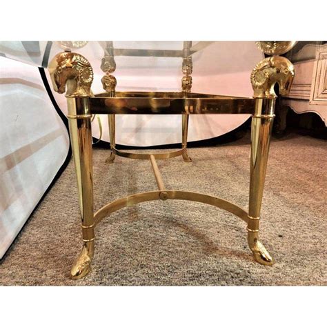 The lounge area at ram's head now has two rooms complete with couches, cushy chairs and coffee tables. Manner of Jansen Octagon Glass Coffee Table Heavy Brass ...