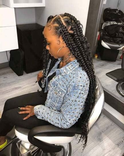 27 Easy Box Braids With Curls For African Americans In 2020