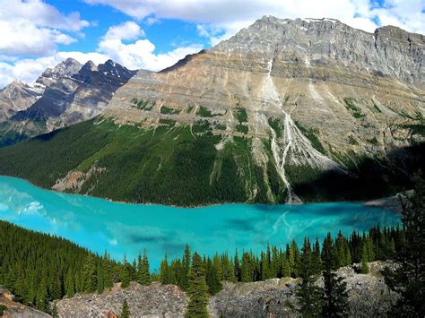 Lac Moraine Turquoise Dans Le Parc National De Banff Canada Fond D