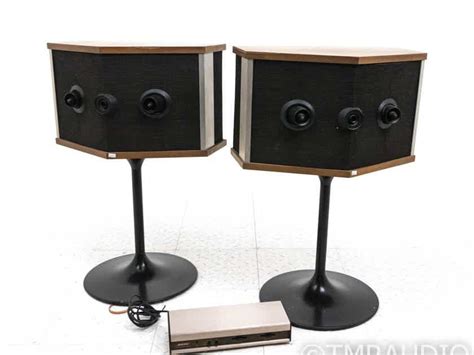 Bose 901 Series V Vintage Speakers Pair W Tulip Stands And Eq 19911