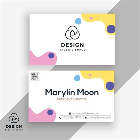Premium Vector Professional Business Card Design With Attractive Shape