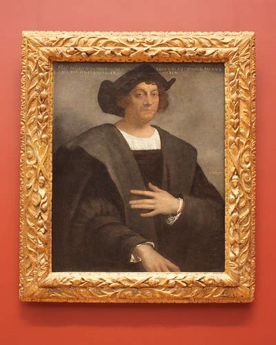 Portrait Of A Man Said To Be Christopher Columbus Flickr