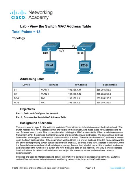 Cisco Mac Address Table Command Pilotero