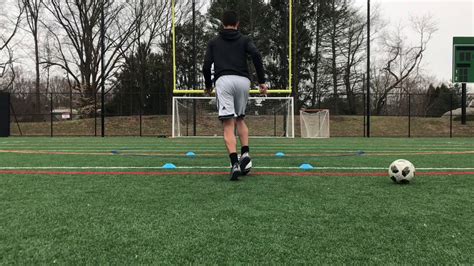 4 Cone Soccer Variation Shooting Drill Youtube