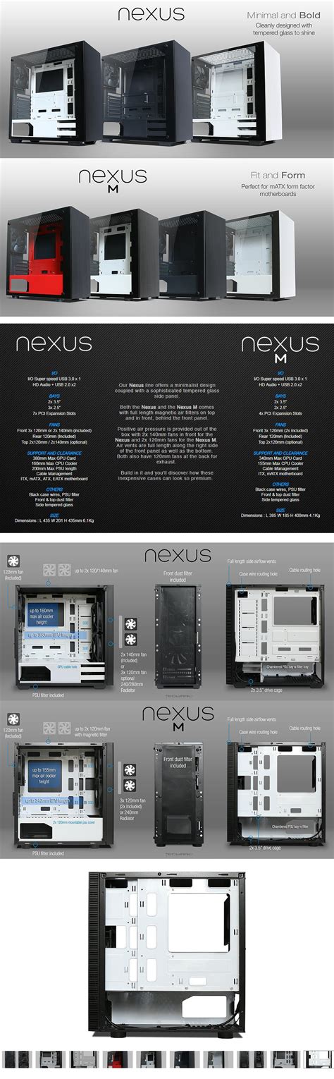 Tecware nexus evo argb tg atx gaming casing. Tecware Nexus M TG Micro ATX Mid Tower Gaming Case - Black ...