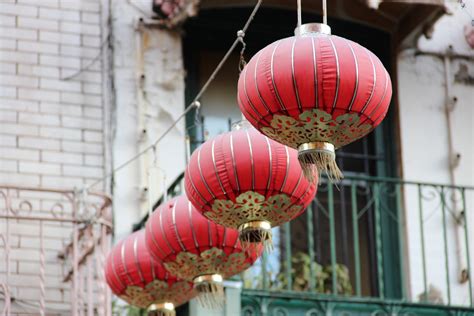 Free Stock Photo Of Hanging Chinese Lanterns