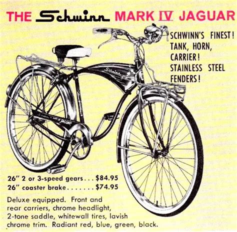 The Schwinn Jaguar 1954 To 1965