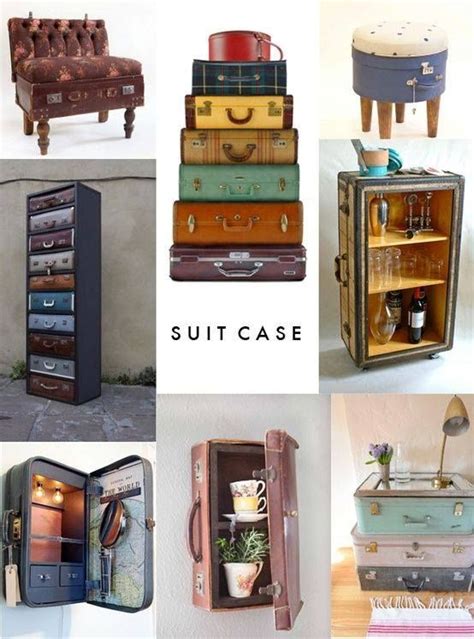Great Ideas For Recycling Suitcases Kofferter Interiørideer Kreativ