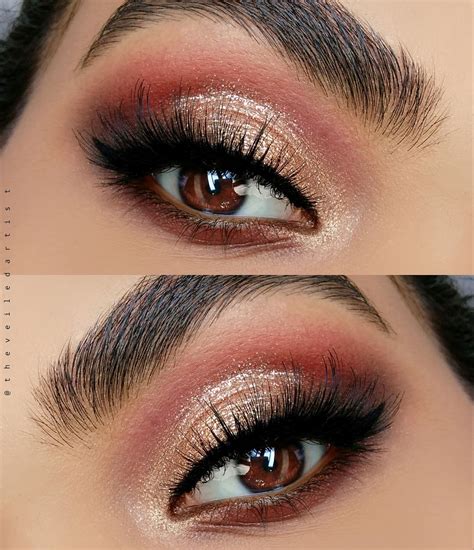 Perfect Prom Makeup Tutorial Glittery Gold Smokey Eyes The Veiled