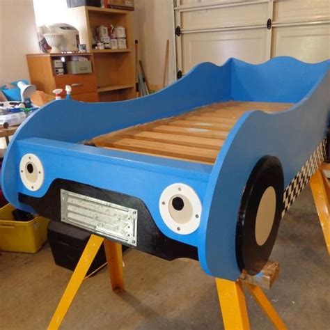 Diy Kids Racing Car Bed Woodworking Plans Etsy España Bed