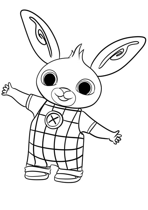 Bing Drawing Colouring Bunny Coloring Sheets Kids Pages Colorare Da
