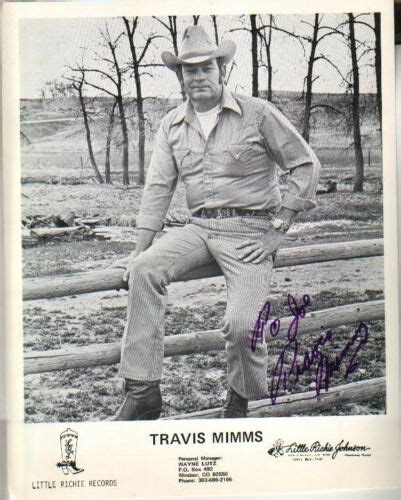 Travis Mimms Autographed 8x10 Hoto Country Music Singer Ebay