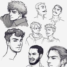 How to draw a cartoon boy with curly hair step by step drawinghowtodraw. Curly hair reference for guys... Totally need this ...