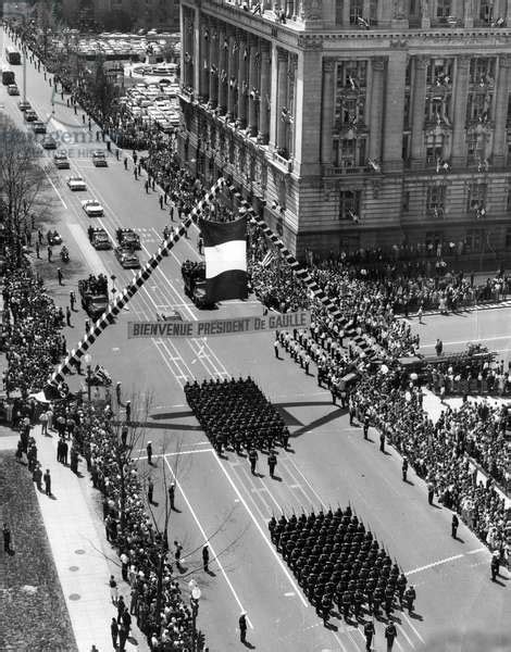 Image Of Parade Of General De Gaulle And Eisenhower In Washington Dc