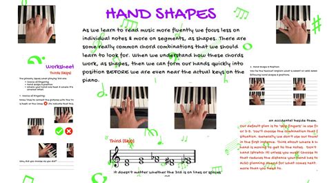 Piano Chord Shapes Sharon Ellams Ellamentary Music Games