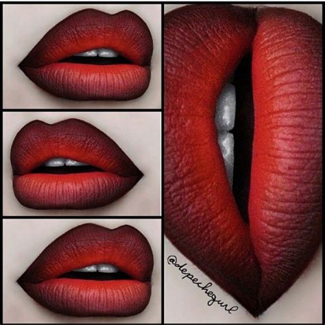 Red Ombre Lips Makeup Tutorial Pictures Littleton Ombre Lips Tumblr