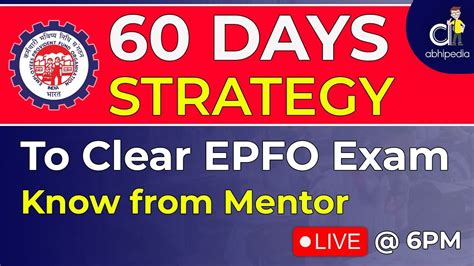 Upsc Epfo Exam Days Strategy To Clear Epfo Exam Micro