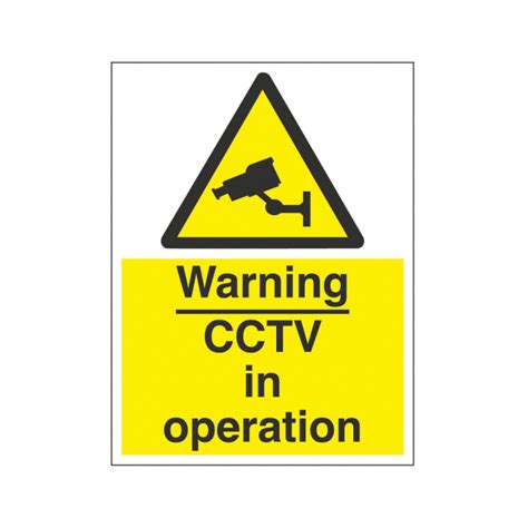 Cctv In Operation Safety Signs Cctv And Security Signs From Bigdug Uk