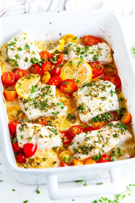 One of the best cod recipes baked in the oven. Lemon Herb Butter Baked Cod - Aberdeen's Kitchen