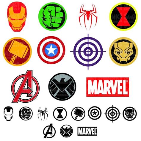 Avengers Superhero Symbol Clipart Svg Png Eps Iron Man Etsy