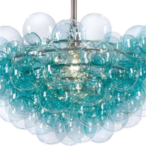 Light And Airy The Bubbles Chandelier Radiates Light Through A Cluster