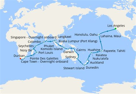 World Cruise South Pacific And Indian Ocean 19 January 2019 74 Nt