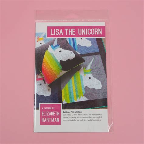 Lisa The Unicorn Quilt Pattern Book Elizabeth Hartman Grid Fabrics