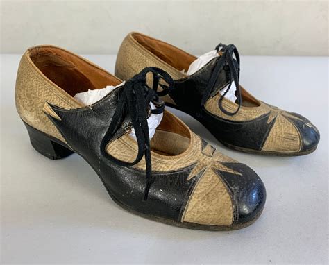 S Magnificent Mary Janes Vintage S Two Toned Sand Etsy Hong Kong