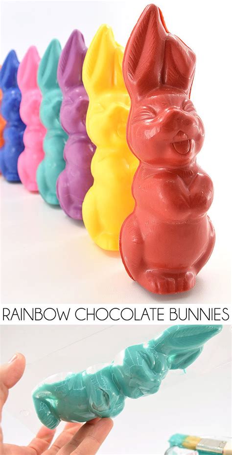 Rainbow Bunnies How To Mold Candy Melts Chocolate Bunny Chocolate