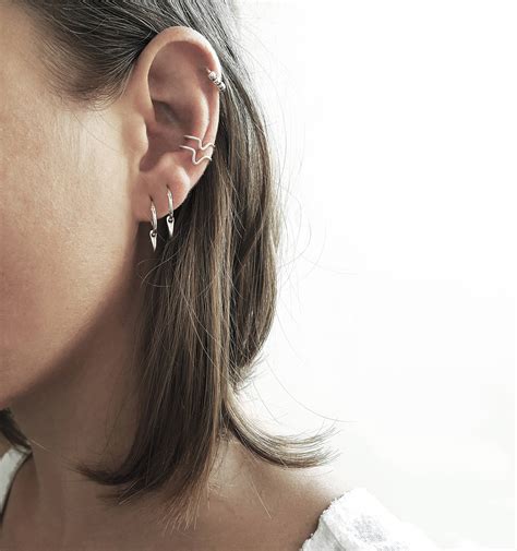 Sterling Silver Ear Cuff Fake Cartilage Ear Cuffs No Etsy